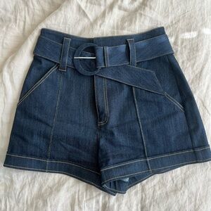 Cinq A Sept Women's Denim Belted Shorts